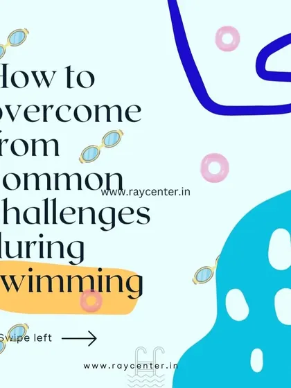 The cover image for a series on how to overcome common challenges during swimming.