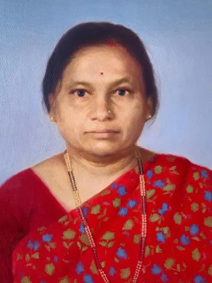 A commissioned portrait of a woman in a traditional red saree. The oil on linen medium allowed me to render the details of her attire and the warmth of her expression with depth and clarity.