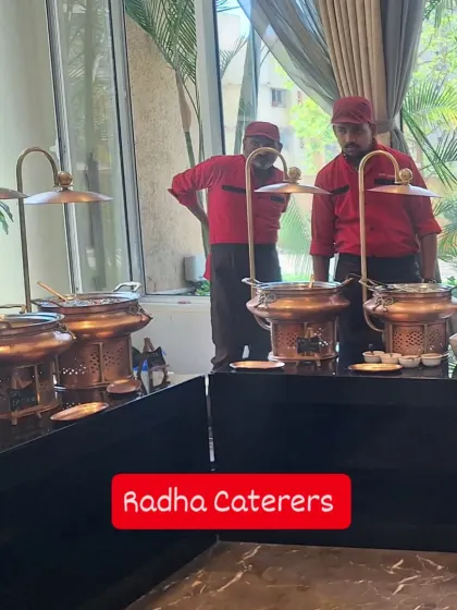 Our elegant buffet setup for a Maharashtrian Janyu, or thread ceremony. The menu for this event included traditional favourites like Ukdiche Modak to honour the cultural significance of the day.