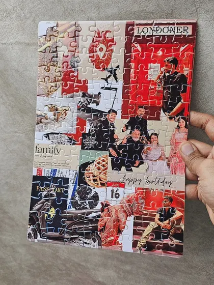 Another view of the custom photo puzzle, showing the high-quality print and clean-cut puzzle pieces.