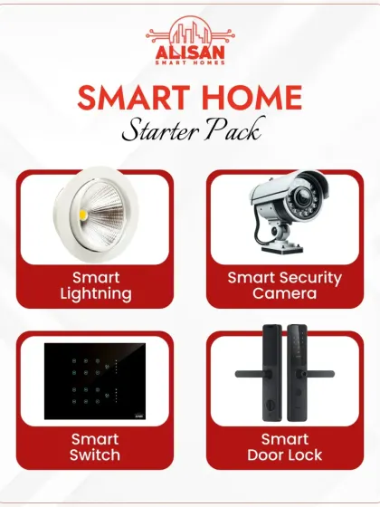 Not sure where to start? My Smart Home Starter Pack, including smart lighting, security cameras, switches, and door locks, is a great way to begin your automation journey.