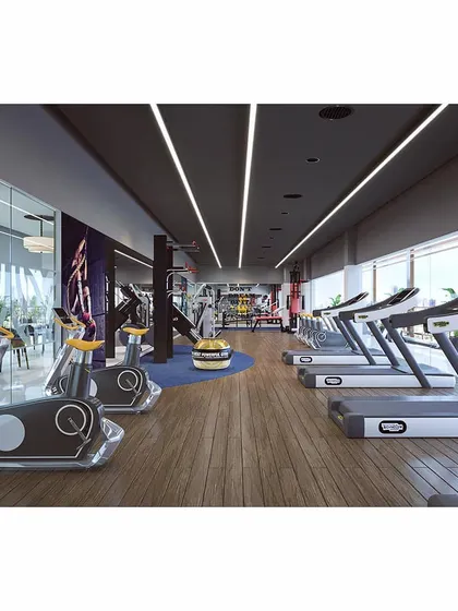 The state-of-the-art clubhouse gym at Flora Avenue. We design community facilities that are both functional and inspiring, promoting a healthy and active lifestyle as part of the residential experience.