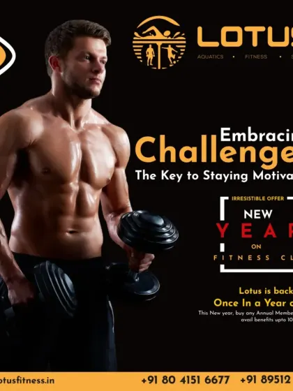 Embracing challenges is the key to staying motivated. This graphic promotes our New Year offer while highlighting how fitness challenges give purpose to your workouts and turn sessions into milestones.