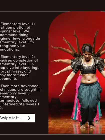 A breakdown of our elementary and intermediate levels. Each level builds on the last, introducing more advanced techniques and fusion movements.