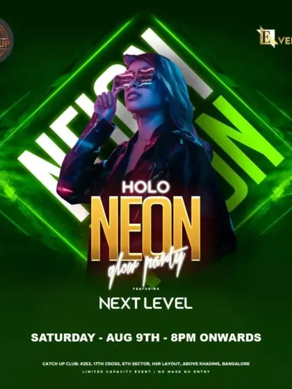 This Neon Glow party at Catch Up Club was focused on Bollywood beats, creating an electrifying night of non-stop dancing to everyone's favourite tracks.