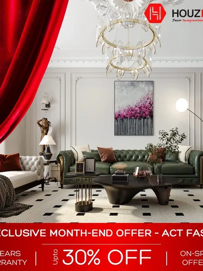 Take advantage of our exclusive month-end offer. This promotion highlights our commitment to value, offering up to 30% off on our premium interiors, complete with an 11-year warranty and on-spot deals.
