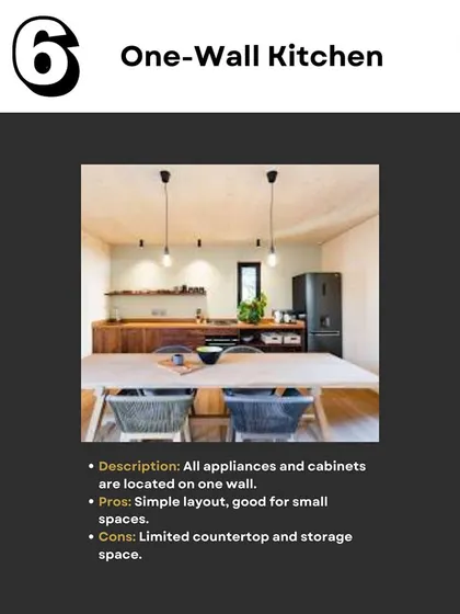 In this post, I discuss the One-Wall Kitchen layout, a simple and space-saving solution perfect for studios or small apartments.