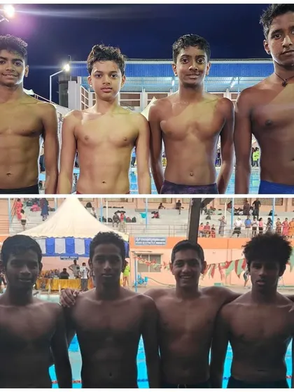 Our unbeatable relay teams at the South Zone championship.