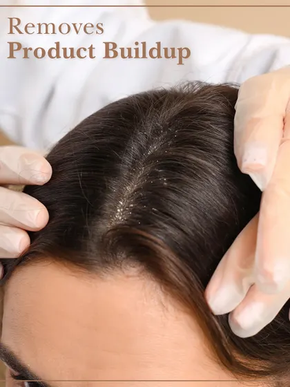Our scalp rituals are effective at removing product buildup from serums, dry shampoos, and styling products, allowing your scalp to breathe.