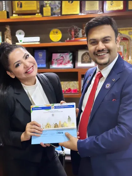 Meeting with Arpit Kabra ji, Chairman of the WIRC of ICAI. Success is about liking what you do and how you do it, and collaboration between legal and financial professionals is key.