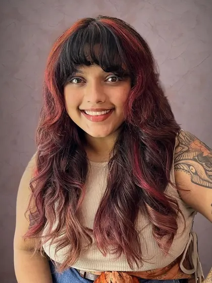 Amrapali looking fantastic with her new shag haircut.
