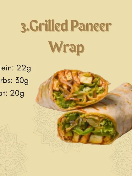 My Grilled Paneer Wrap is a great option for a healthy and satisfying Iftar meal. It's packed with 22g of protein to keep you energized.