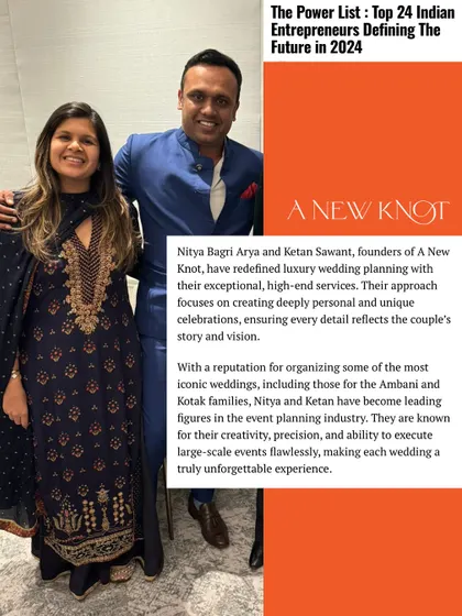 More from our feature as Top Entrepreneurs, highlighting our reputation for executing large-scale, high-profile weddings and our commitment to sustainability.
