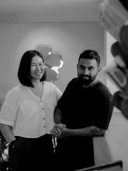 This is me and my husband, Vinesh. Kopitiam Lah is our shared dream, born from my Malaysian Chinese heritage and his passion for building something special here in Bengaluru. We are so happy to welcome you into our space.
