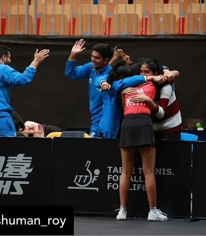 The raw emotion of victory. Our team celebrating a historic win at the World Championship.