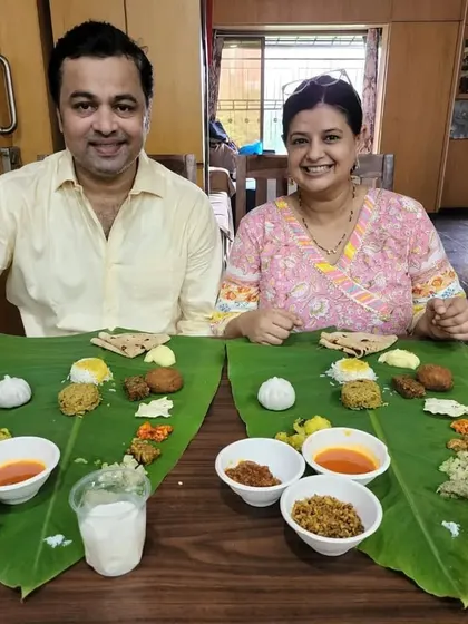 A happy Shravan Sunday and Friendship Day for actors Subodh and Manjiri Bhave, celebrated with a delicious lunch from The Marathi Pangat. We are grateful for the love and support from this wonderful family.