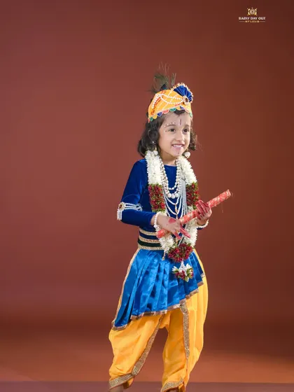 A happy little Krishna, full of divine charm and playful energy.