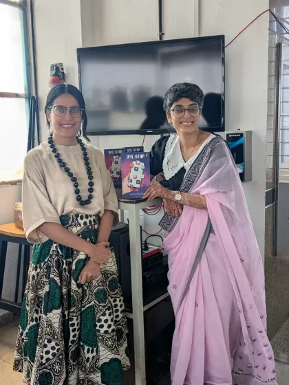 With author Neha Mehta after our fireside chat about her book. I love creating platforms for experts to share their knowledge and stories with a wider audience.