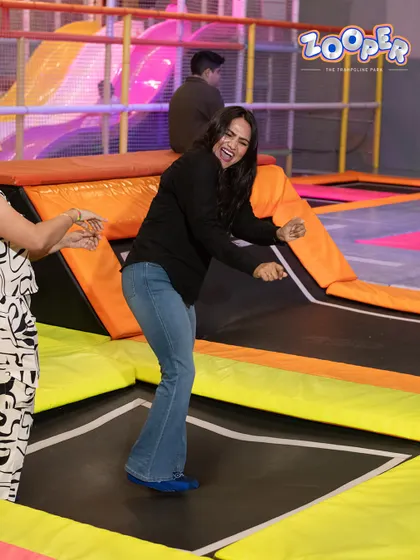 The pure joy of bouncing. My park is designed to let adults feel like kids again and just let loose.