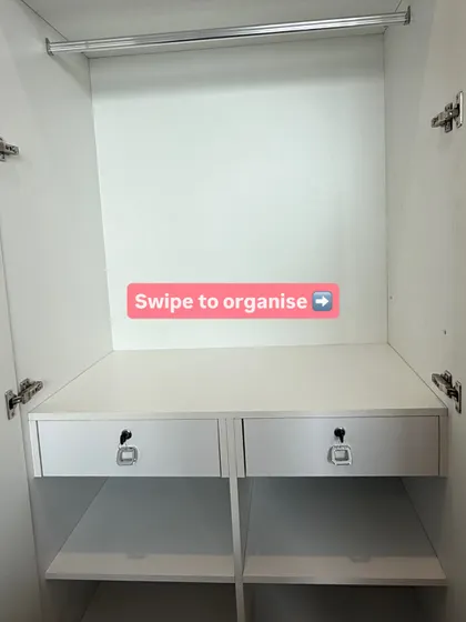 We start with a blank canvas. After a thorough decluttering session where we help you decide what truly sparks joy, we have a clean space ready for a new, intentional system.
