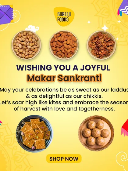 Let your Makar Sankranti celebrations be as sweet as my laddoos and chikkis. These traditional treats are perfect for enjoying the harvest season.