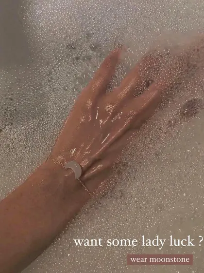 Want some lady luck? Wear Moonstone. This video shows my White Moonstone Luna bracelet in a beautiful, dreamy setting.
