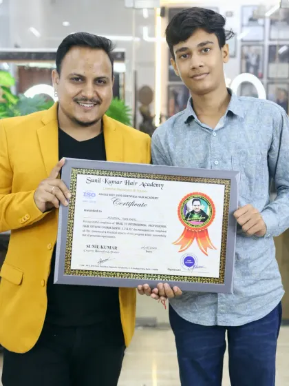 Another proud graduate from Batch 73. My goal is to empower every student with the skills and confidence they need to build a successful career in hairstyling.