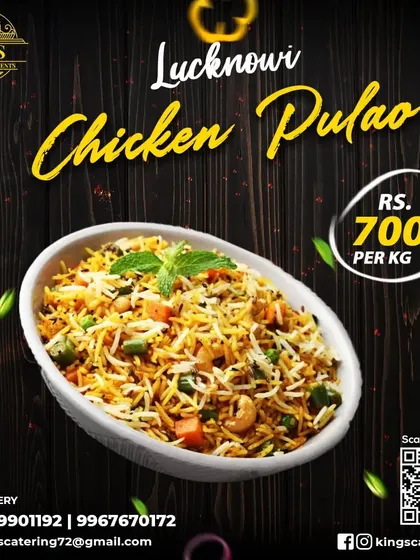 Our Lucknowi Chicken Pulao is a delicately spiced rice dish that is light yet flavorful. It's a classic recipe from the city of Nawabs, cooked to perfection.