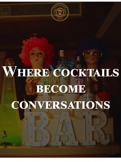 A bar is where cocktails become conversations. This image showcases one of our eclectic setups, designed to be a backdrop for connection and good times.