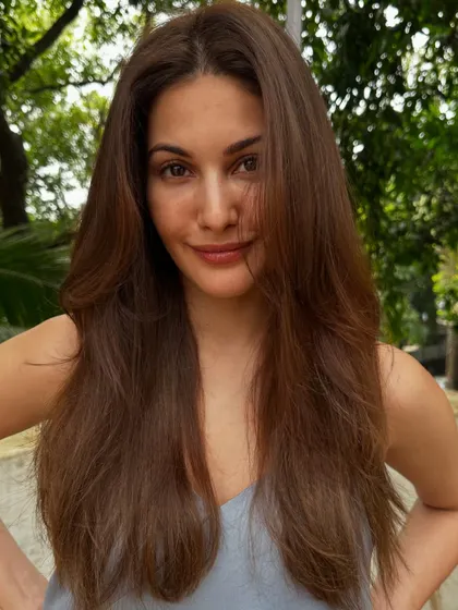 Another beautiful shot of Amyra Dastur after her hair session with me.