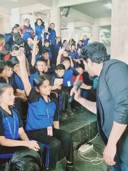 An interactive session with the bright young minds at Orchids The International School. Answering their questions and hearing their ideas about dance is always a highlight for me.