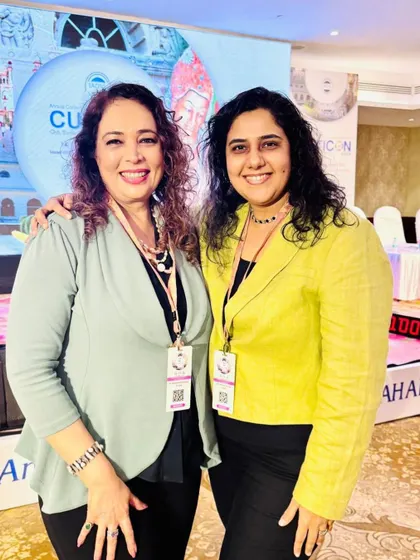 With a colleague at Cuticon 2025. These events are a great opportunity to reconnect with friends in the dermatology community.