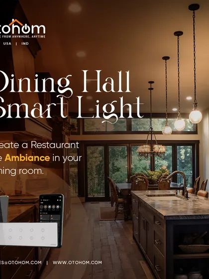 Create a restaurant-like ambiance in your own dining room. Our smart lighting solutions allow you to adjust brightness and warmth, perfect for everything from family dinners to formal entertaining.