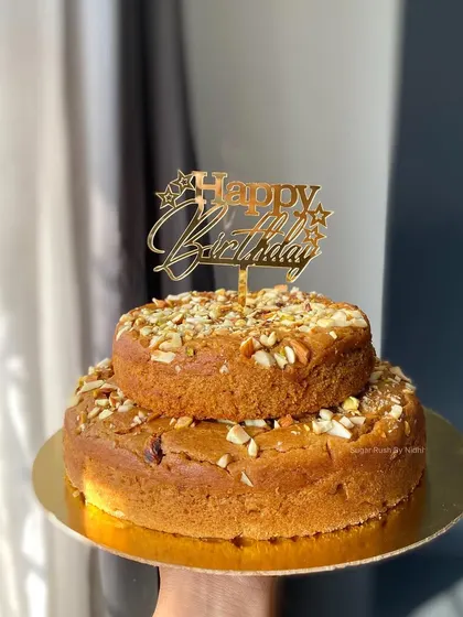 A healthy and delicious Wholewheat Jaggery Tea Cake. This sugar-free option is perfect for those who want a lighter treat without compromising on flavor.