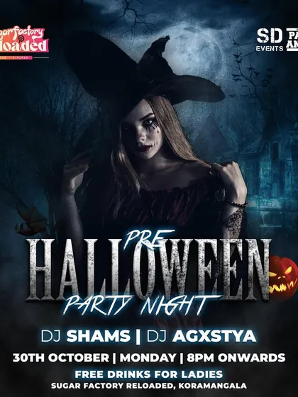 Kicking off the spooky season with a Pre-Halloween Party Night at Sugar Factory Reloaded, setting the stage for a week of haunted celebrations.