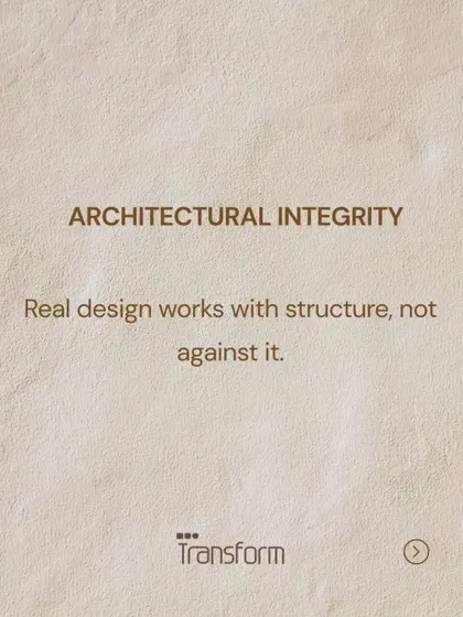 Architectural Integrity. Real design works with a structure, not against it. We honor the bones of a space to create a cohesive and authentic environment.