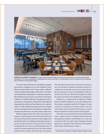A comprehensive collection of our features in publications like Society Interiors, The Neptune Glitz, and Commercial Design, along with awards and recognitions from events like the Asia Pacific Hotel Awards and Design Democracy.