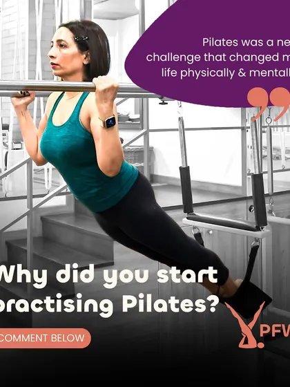 Why did you start practicing Pilates? For me, it was a new challenge that changed my life physically and mentally. Share your inspiration in the comments.