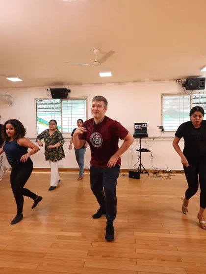 More faces of focus. This is the look of dancers working hard, concentrating on the movement, and pushing themselves to get better.