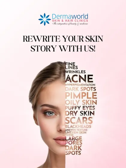 Are you struggling with acne, dark spots, fine lines, or uneven texture? This image lists many of the common skin concerns that I diagnose and treat every day. My goal is to move beyond temporary fixes and create a personalized plan to help you rewrite your skin story for long term health.