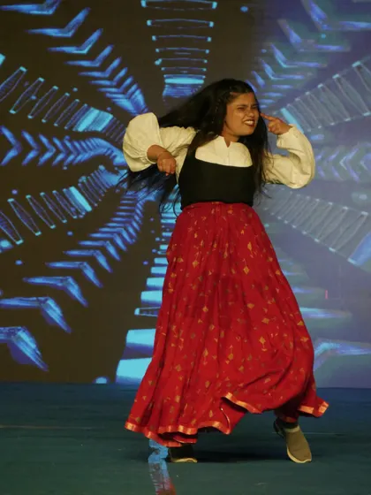 A dynamic folk dance performance brings incredible energy to the Memorabilia 2024 stage.