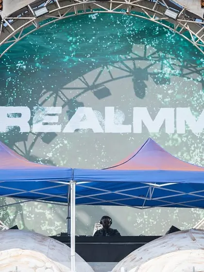A wide shot of the Sunburn main stage with my name displayed for the world to see. This is proof of the level of performance and professionalism I bring to every major festival booking.