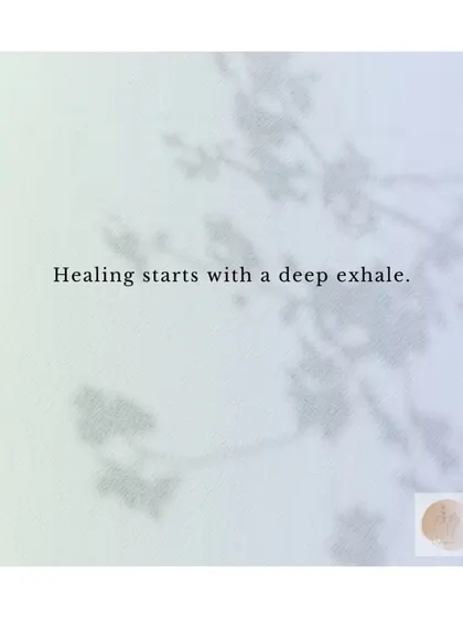 The healing journey often begins with a single, conscious act of release. A deep exhale can signal to the nervous system that it is safe to let go.