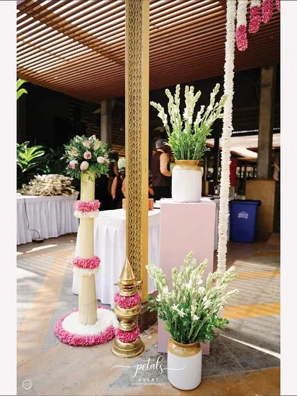 A duplicate image of the elegant and traditional ritual decor.