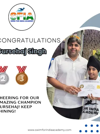 A double win for Gursehaj, securing both silver and bronze medals. His versatility and determination are what make him a true champion in the making.