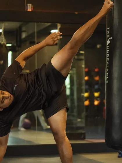 A high kick requires flexibility, balance, and core strength. We work on all three to develop powerful and effective kicking techniques.