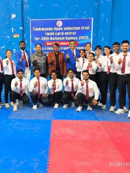 A group photo with the entire team of officials for the National Games wild card entry trials.