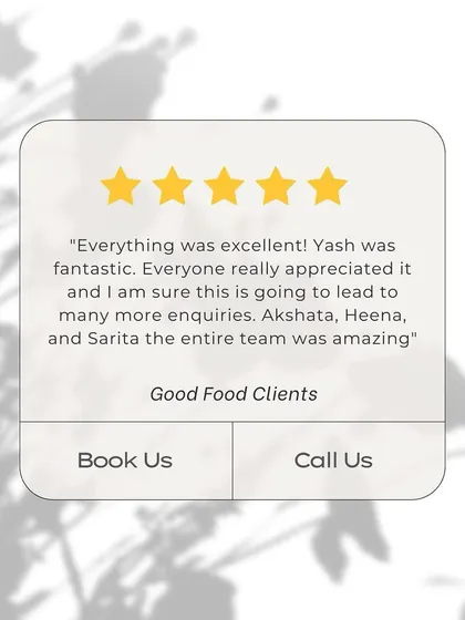 "Everything was excellent! Yash was fantastic." We're so proud of our entire team for consistently delivering an amazing experience for our clients.