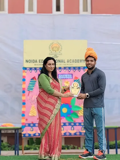 I was honored at our school assembly after our teams secured top positions in Kabaddi and Kho-Kho at the CBSE Nationals.