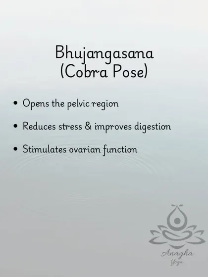 Bhujangasana (Cobra Pose) is beneficial for PCOS as it opens the pelvic region and stimulates ovarian function, helping to regulate the menstrual cycle.